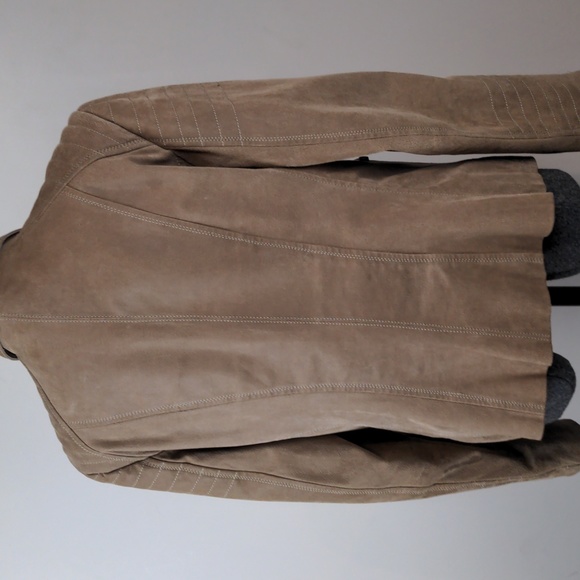 Danier suede Taupe moto jacket large - Picture 8 of 8